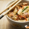Курица в китайском стиле с макаронами