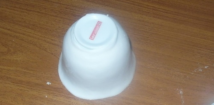 Шаг №4 МК Изготовления чашки и блюдца от Галчонок23