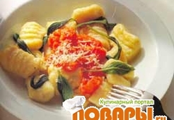 Ньокки из картофеля с мидиями