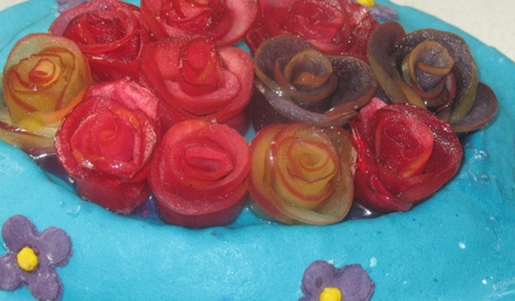 МК Розы из яблок от best