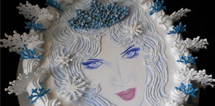 Шаг №4 Торт "Снежная королева в волшебном зеркале" от natasha41