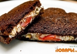 Рецепт: Бутербродик на завтрак