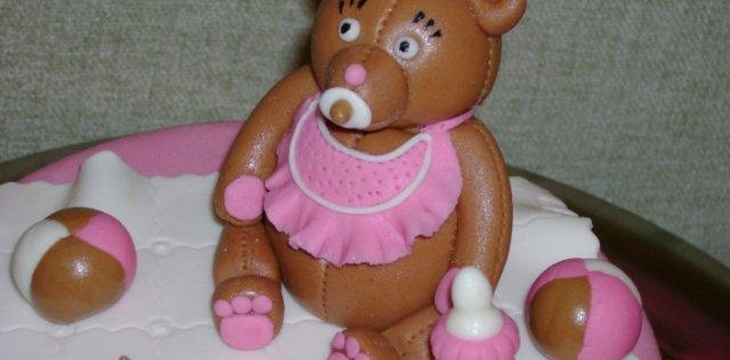 Шаг №14 МК Торт Мишка-малышка от  Annula