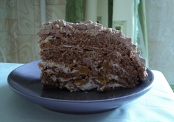 Рецепт: Шоколадно-лимонный торт