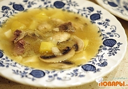 Рецепт: Грибной суп с плавленым сыром