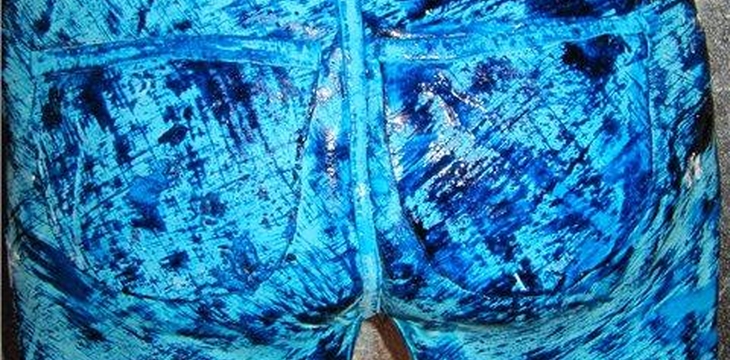 Шаг №7 МК Торт Джинсы от ЛенЧа