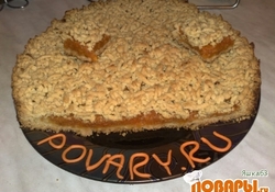 Рецепт: Тертый пирог с тыквой