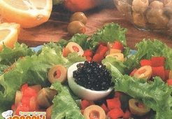 Салат с икрой