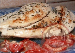 Рецепт: Куриные грудки под цитрусовым соусом