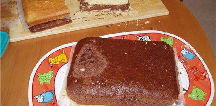 Шаг №1 Торт Молния Маккуин от Larissa3