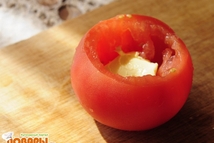 Шаг 1: Помидор лучше взять не очень …