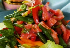 Корейский салат со спаржевой фасолью  