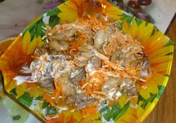 Рецепт: Салат "Нáima globus" с морковью по-корейски