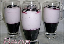 Нежный черничный десерт