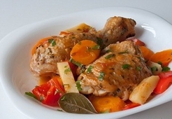 Фрикасе из курицы по-креольски