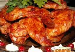 Рецепт: Золотистые крылья