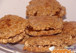 Рецепт: Печенье сладкое диетическое (можно в пост)