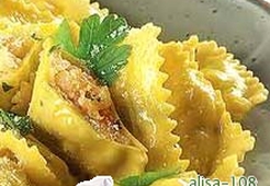 Равиоли с сибасом