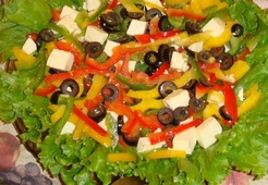 Салат "Греческий яркий"