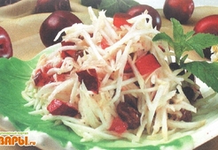 Салат из тыквы и слив