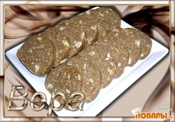 Рецепт: "Колбаса" на вареной сгущенке