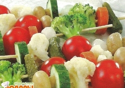 Рецепт: Овощные шашлычки
