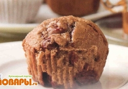 Рецепт: Шоколадные кексы с вишней