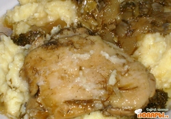 Рецепт: Курица в луковом соусе