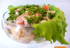 Салат с тушёнкой