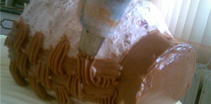 Шаг №2 МК Торт Корзина с цветами от фетесочка 