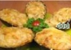 Рецепт: Авокадо, фаршированное куриным филе - спамера*