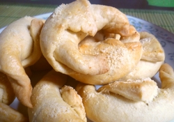 Рецепт: Рожки с ветчиной и шампиньонами