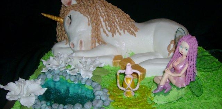 Шаг №9 МК Торт "Фея и единорог" от Аннули