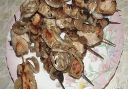 Рецепт: Шашлык из курицы