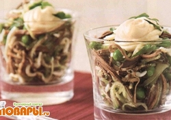 Рецепт: Салат с печенкой