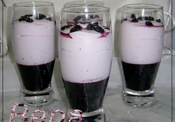 Рецепт: Нежный черничный десерт