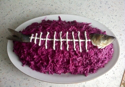 Рецепт: Селёдка под шубой. Прикольная подача)))