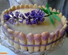 Рецепт: Торт "Дивная лаванда"