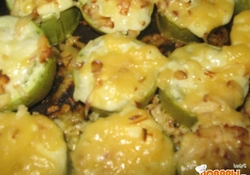 Рецепт: Кабачки с майонезом и сыром