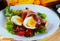 Британский салат с беконом