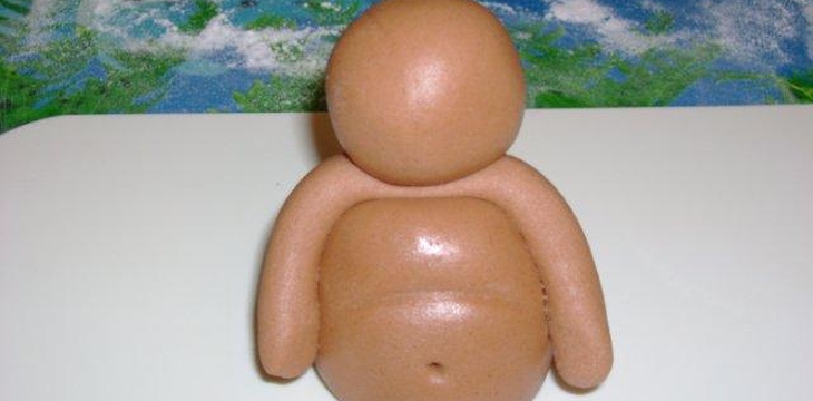 Шаг №6 МК Торт Мишка-малышка от  Annula