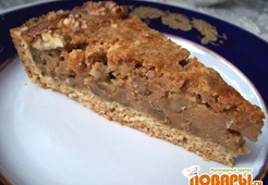 Тарт с орехами и сгущенкой