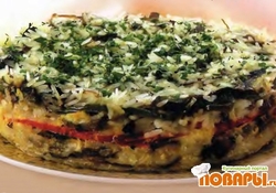 Рецепт: Перец сладкий, запеченный с рисом