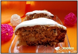 Рецепт: Морковный пирог с лимонной глазурью