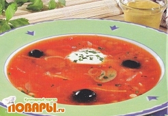 Борщ с грибами 