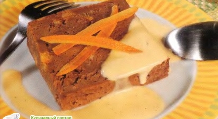 "Дипломат" с шоколадом и апельсиновыми цукатами