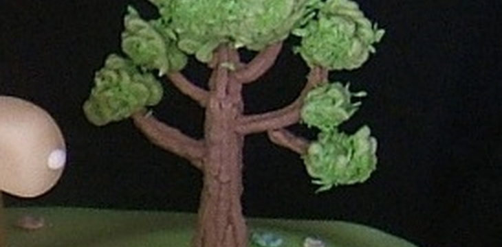 Шаг №6 МК Деревья из айсинга от Linka