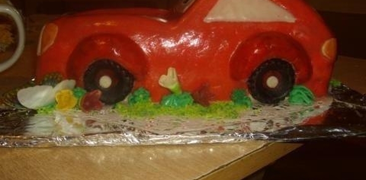 Шаг №9 МК Торт Машинка от Тигра-Львовна