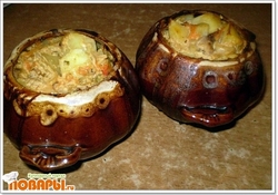 Рецепт: Картошка в горшочках 