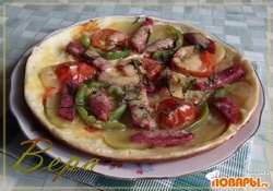 Рецепт: Пицца на сковороде